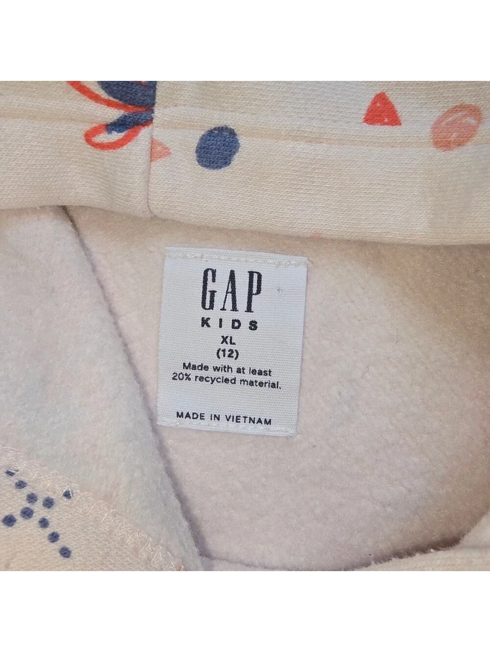 GAP Kids XL (12) Pink Graphic Hoodie Sweatshirt